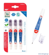 MP σετ διορθωτικό στυλό PA138-3C, 1-2mm, 4ml, 3τμχ