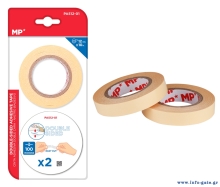 MP κολλητική ταινία διπλής όψεως PA512-01, 12mm, 10m, μπεζ, 2τμχ