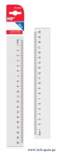 MP πλαστικός χάρακας PL022, 20cm, διάφανος