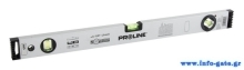 PROLINE αλφάδι 15056 με 3 μάτια, αλουμινίου, μοιρογνωμόνιο, 60cm