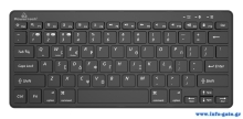 POWERTECH ασύρματο πληκτρολόγιο PT-1153, 2.4GHz & Bluetooth, μαύρο