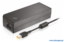 POWERTECH φορτιστής laptop PT-118 για LENOVO, 90 watt, 20V - 4.5A, μαύρος