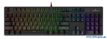 POWERTECH gaming μηχανικό πληκτρολόγιο PT-1254, ενσύρματο, RGB, μαύρο