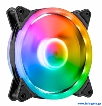 POWERTECH ανεμιστήρας PT-1284 για PC, LED RGB, 120mm, 1200RPM