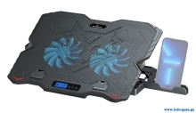 POWERTECH βάση & ψύξη laptop PT-1346, έως 15.6