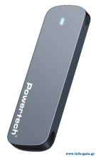 POWERTECH θήκη για M.2 SATA/NVMe SSD PT-1375, 10Gbps, γκρι