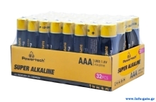 POWERTECH αλκαλικές μπαταρίες Super Alkaline PT-1402, AAA, 1.5V, 32τμχ