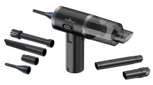 POWERTECH 2 σε 1 σκουπάκι χειρός & air duster PT-1576, 50W, 3600mAh, μαύρο