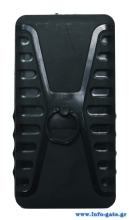 POWERTECH universal θήκη κινητού με ring PT-531, έως 8.5 x 16cm, μαύρη