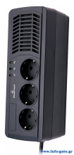 POWERTECH σταθεροποιητής ρεύματος PT-AVR1000I, 1000VA/500W, 3x schuko