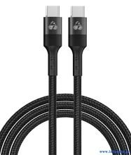 POWERTECH καλώδιο USB-C σε USB-C PTR-0168, PD 60W, copper, 1.5m, μαύρο