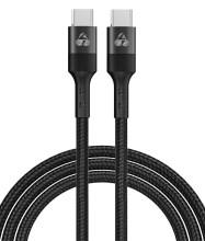 POWERTECH καλώδιο USB-C PTR-0201, PD 60W, 480Mbps, 1m, μαύρο