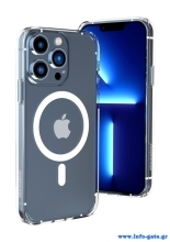 ROCKROSE θήκη Magcase Neo για iPhone 14 Plus, με μαγνήτες, διάφανη