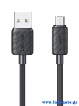 USAMS καλώδιο micro USB σε USB US-SJ690, 2A, 480Mbps, 1m, μαύρο