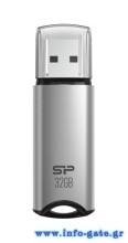 SILICON POWER USB Flash Drive Marvel M02, 32GB, USB 3.2, γκρι