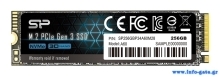 SILICON POWER SSD PCIe Gen3x4 P34A60 M.2 2280, 256GB, 2.200-1.600MB/s