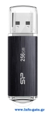 SILICON POWER USB Flash Drive Blaze B02, 256GB, USB 3.2, μαύρο