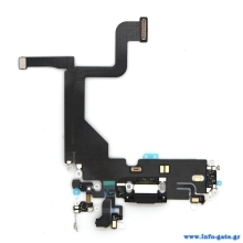 Ανταλλακτικό charging port flex cable SPIP13P-0003, iPhone 13 Pro, μαύρο