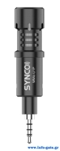 SYNCO μικρόφωνο για smartphone SY-U1P-MMIC, 3.5mm, μαύρο
