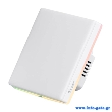 SONOFF smart διακόπτης T5-1C-86 με LED φωτισμό, μονός, Wi-Fi, λευκός