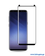 POWERTECH Tempered Glass 3D TGC-0076 Samsung S8 Plus, Full glue, μαύρο