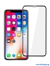 POWERTECH Tempered Glass 5D Full Glue για iPhone XS Max, Black