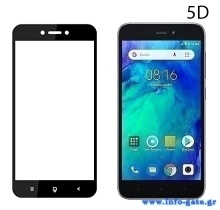 POWERTECH Tempered Glass 5D Full Glue για Xiaomi Redmi Go, Black