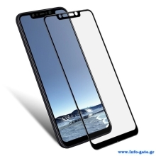 POWERTECH Tempered Glass 5D Full Glue για Pocophone F1 Qualcomm, μαύρο