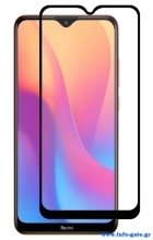 POWERTECH Tempered Glass 5D, Full Glue, Xiaomi Redmi 8A, μαύρο