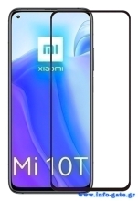 POWERTECH Tempered Glass 5D, full glue, Xiaomi Mi 10T/Lite/Pro 5G, μαύρο