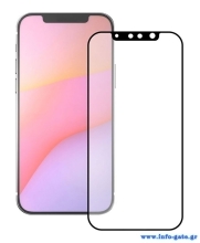 POWERTECH tempered glass 5D TGC-0517, iPhone 13/13 Pro, full glue, μαύρο