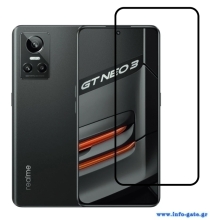 POWERTECH tempered glass 5D TGC-0577, Realme GT Neo 3, full glue, μαύρο