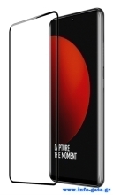 POWERTECH tempered glass 3D TGC-0587, full glue, Xiaomi 12S Ultra, μαύρο