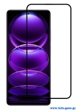 POWERTECH tempered glass 5D, Xiaomi Redmi Note 12 Pro/5G/Pro plus, μαύρο