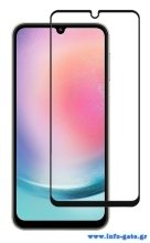 POWERTECH tempered glass 3D TGC-0636, Samsung A24, full glue, μαύρο