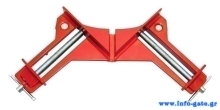 POWERTECH γωνιακός σφιγκτήρας 90° TOOL-0024, 100mm, κόκκινος