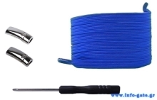 Σετ ελαστικά κορδόνια TOOL-0064 με μαγνητικά κλικ, 1m, μπλε