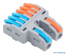 POWERTECH κλέμα σύνδεσης καλωδίων TOOL-0108, 6pin προς 2pin, 5τμχ