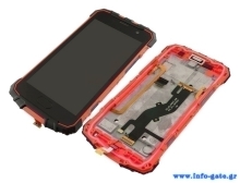 ULEFONE LCD & Touch Panel για smartphone Armor 2, με back cover, κόκκινο