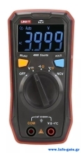 UNI-T ψηφιακό πολύμετρο τσέπης UT123T, NCV, DC/AC