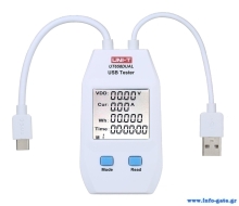 UNI-T USB συσκευή ελέγχου καλωδιώσεων UT658DUAL, Type A, Type C