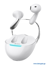 CELEBRAT earphones με θήκη φόρτισης W51, True Wireless, Φ13mm, λευκά