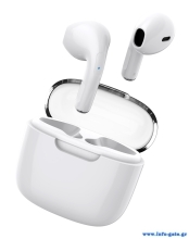 CELEBRAT earphones με θήκη φόρτισης W52, True Wireless, Φ13mm, λευκά
