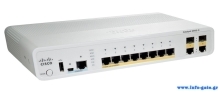 CISCO used Switch WS-C2960CG-8TC-L 8x 10/100/1000 Gigabit Ethernet ports