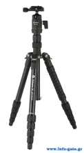 FOTOPRO τρίποδο φωτογράφισης X-go Gecko E2, πτυσσόμενο έως 146.1cm, έως 8kg, μαύρο