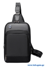 ARCTIC HUNTER τσάντα Crossbody XB00116 με θήκη για tablet, 7L, μαύρη