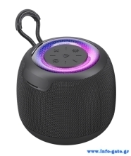USAMS φορητό ηχείο US-YX014, 10W, Bluetooth, 1200mAh, μαύρο